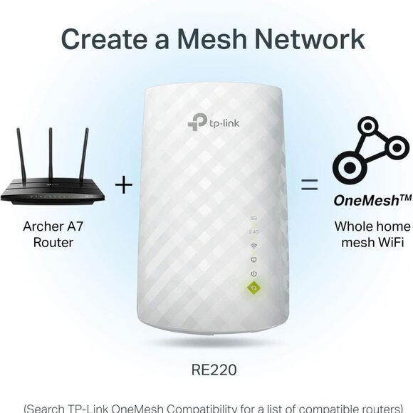 NEW TP-Link AC750 WiFi Range Extender Dual Band Cloud App Control Up to 750Mbps - Picture 5 of 8